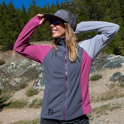 SkyGOAT（スカイゴート）CAMP Jacket レディース｜GOATgrid マイクログリッドフリース フルジップジャケット フードなし