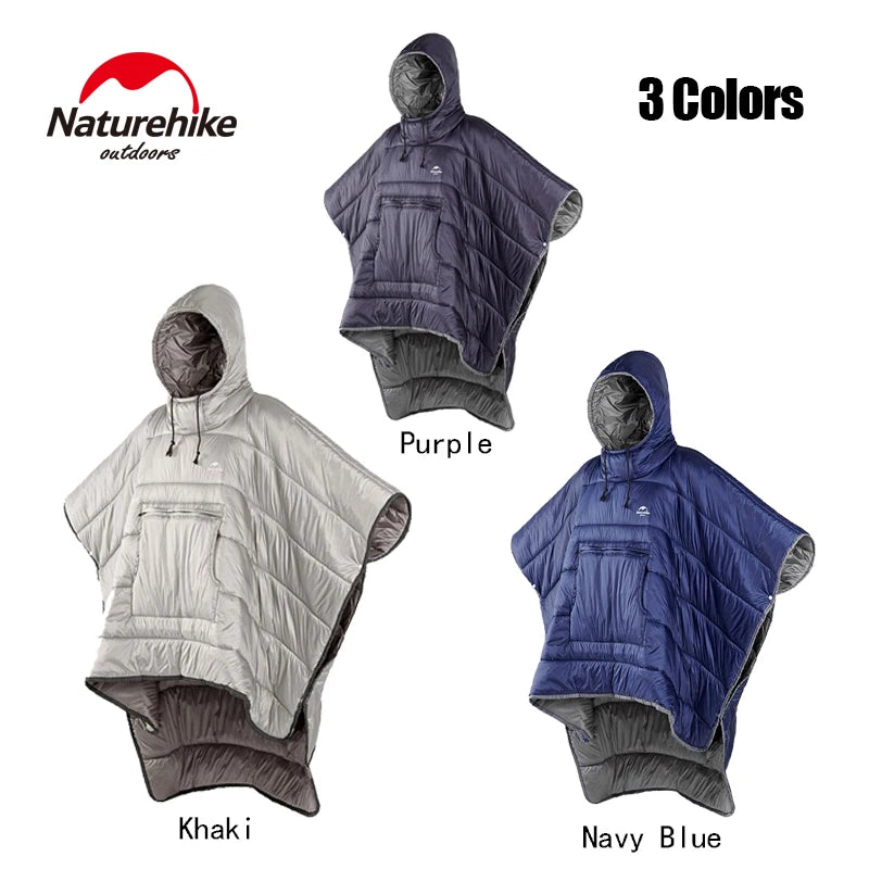 Naturehike レイジースリーピングバッグ｜クロークスタイル・着る寝袋・防水アウトドアポンチョ