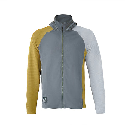 SkyGOAT（スカイゴート）CAMP Hooded Jacket メンズ｜GOATgrid マイクログリッドフリース フルジップジャケット