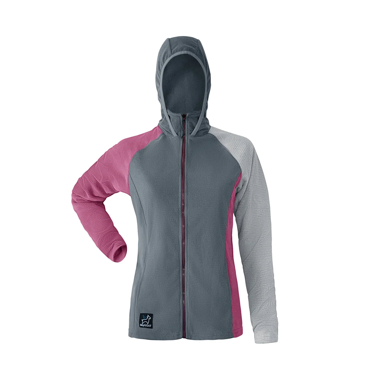 SkyGOAT（スカイゴート）CAMP Hooded Jacket レディース｜GOATgrid マイクログリッドフリース フルジップジャケット