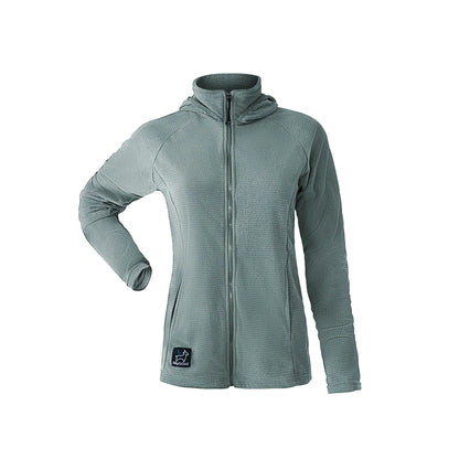 SkyGOAT（スカイゴート）CAMP Hooded Jacket レディース｜GOATgrid マイクログリッドフリース フルジップジャケット