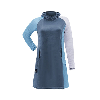 SkyGOAT（スカイゴート）Women's CAMP Dress ウィメンズ キャンプドレス｜GOATgrid マイクログリッドフリース フード付き アウトドアワンピース