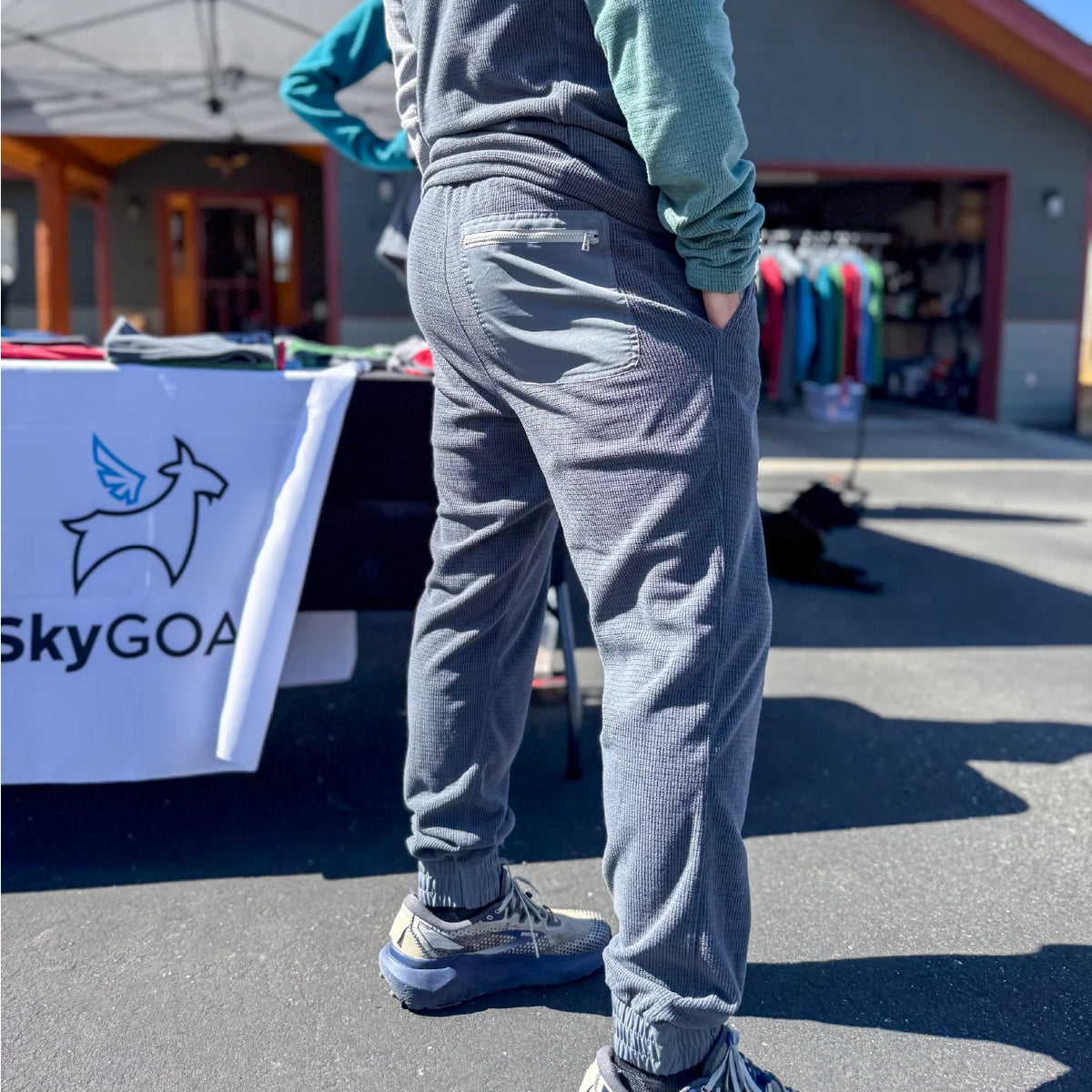 SkyGOAT（スカイゴート）GOATgrid メンズ ジョガーパンツ｜170gsm マイクログリッドフリース 軽量・保温・速乾 アウトドアパンツ