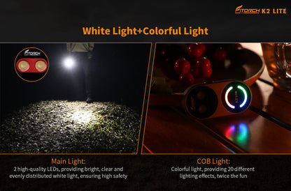 Fitorch（フィトーチ） K2 Lite キーチェーンライト 1000ルーメン｜アルミ／チタンモデル（USB Type-C）