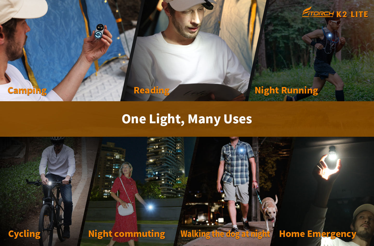 Fitorch（フィトーチ） K2 Lite キーチェーンライト 1000ルーメン｜アルミ／チタンモデル（USB Type-C）