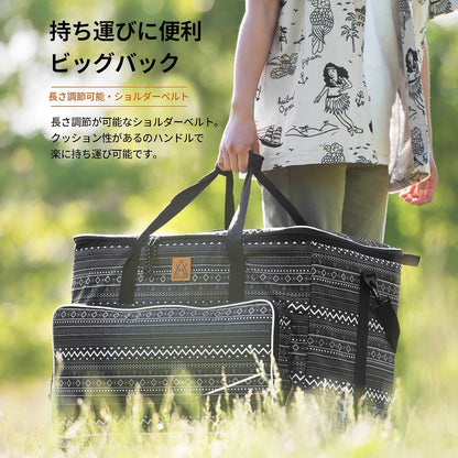 KZM ビッグバッグ 100L キャンプ バッグ 大容量 ボストンバッグ バスケット カズミ アウトドア KZM OUTDOOR BIG BAG