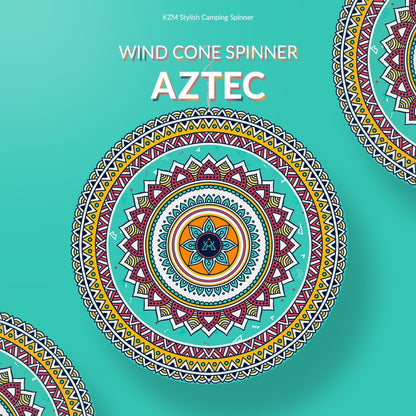 KZM ウィンドコーンスピナー アズテック テント アクセサリー 飾り付け タープ 飾り カズミ アウトドア KZM OUTDOOR WIND CONE SPINNER AZTEC