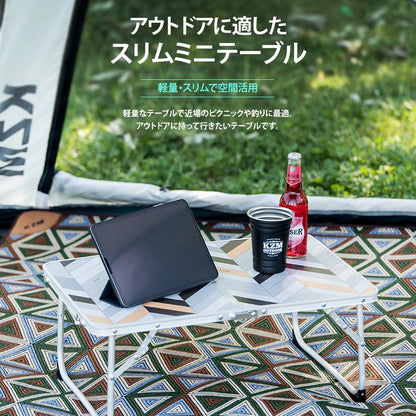 KZM Slim Mini 2折疊桌露營戶外休閒桌戶外桌折疊輕便Kazumi戶外KZM OUTDOOR SLIM MINI 2 FOLDING TABLE 2