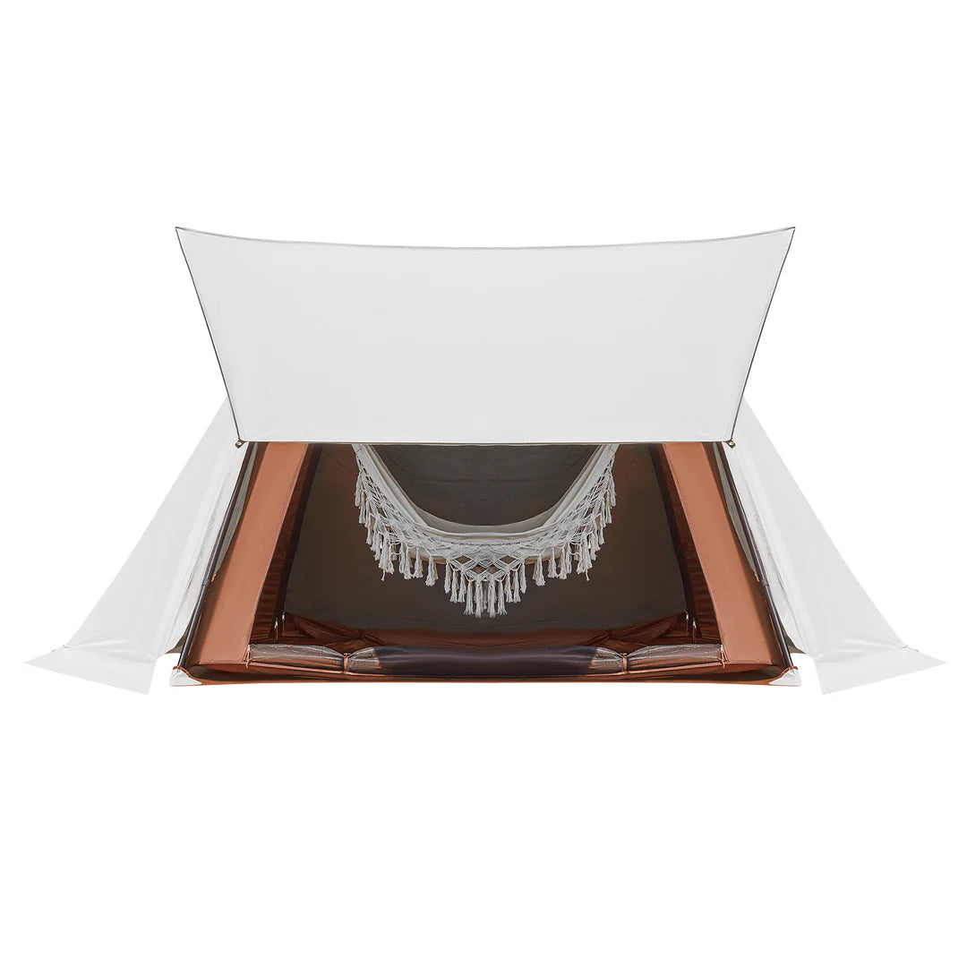 【KingCamp｜キングキャンプ】バリ・ハンモック・テントセット 子供用ハンモック付き（ベージュ×ブラック×ホワイト）
