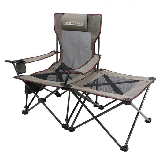 LandField Reclining Chair Outdoor Ottoman with Side Table LF-ORC010-KH