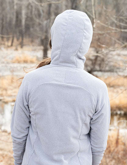 SkyGOAT（スカイゴート）CAMP Hooded Jacket レディース｜GOATgrid マイクログリッドフリース フルジップジャケット