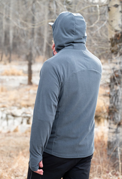SkyGOAT（スカイゴート）CAMP Hooded Jacket メンズ｜GOATgrid マイクログリッドフリース フルジップジャケット