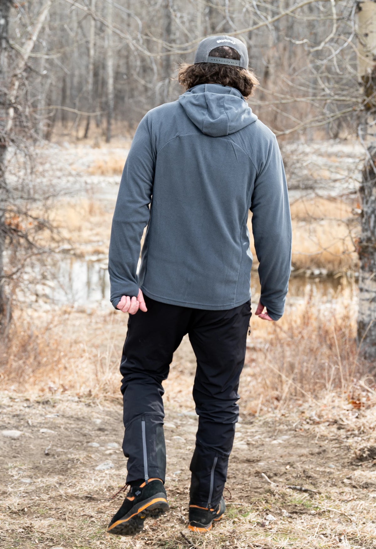 SkyGOAT（スカイゴート）CAMP Hooded Jacket メンズ｜GOATgrid マイクログリッドフリース フルジップジャケット
