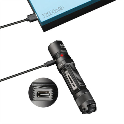 Fitorch（フィトーチ）M20GT タクティカルフラッシュライト 3300ルーメン 420m照射｜USB-C充電 IP68防水 防災・アウトドア