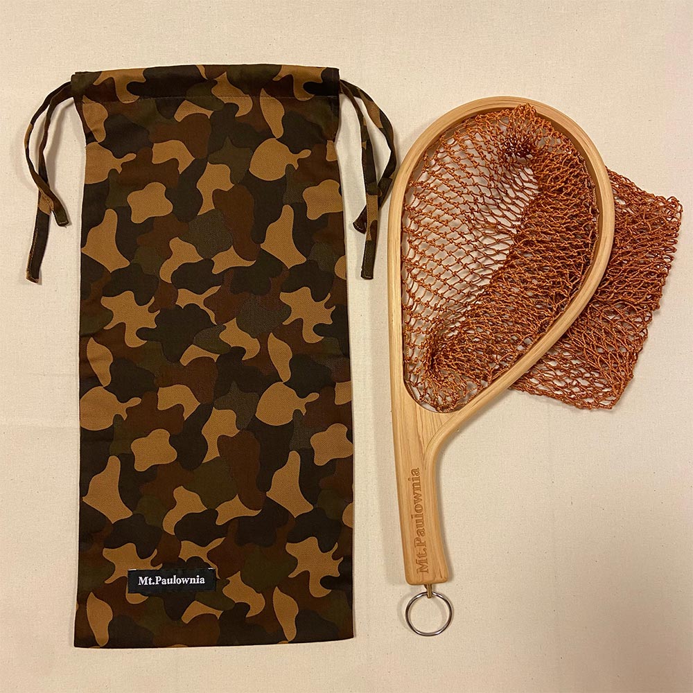 Mt.Paulownia WOOD LANDING NET Landing net for mountain stream fishing