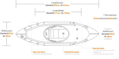MRS Nomad S1D（MRS ノマド S1D）1人乗り 高速ツーリング パックラフト D Deck搭載 Standard・XL・ISS2対応