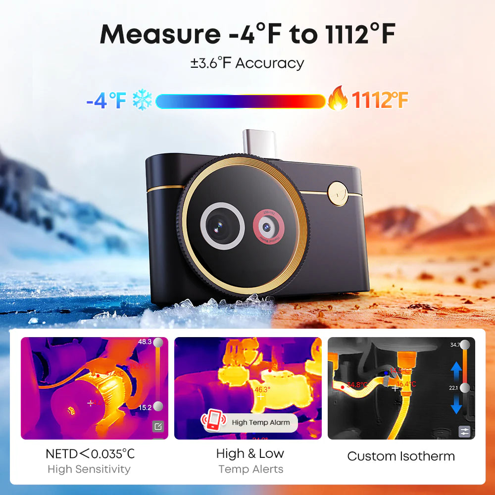 Thermal Master（サーマルマスター） P4 AI Dual-Lens Thermal Camera サーモグラフィーカメラ Android専用（P4）