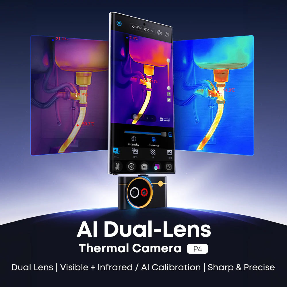 Thermal Master（サーマルマスター） P4 AI Dual-Lens Thermal Camera サーモグラフィーカメラ Android専用（P4）