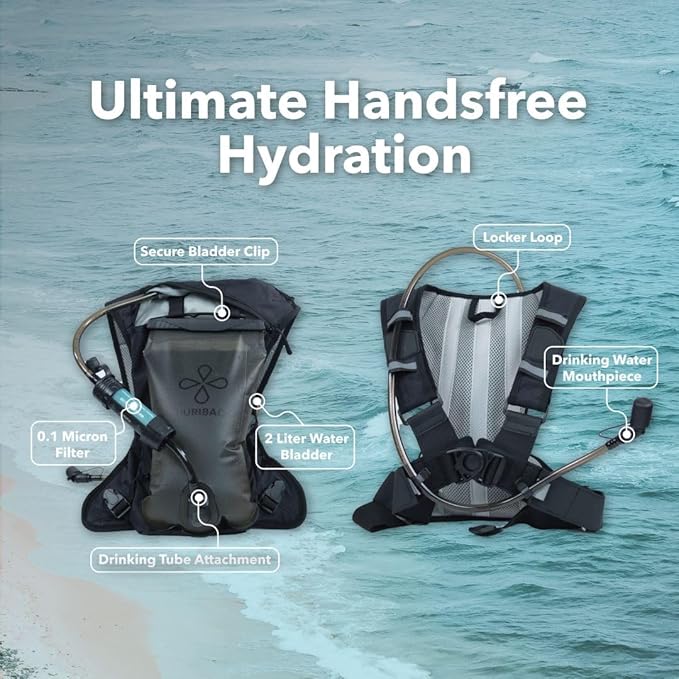 PURIBAG プリバッグ Adventure Pack 携帯浄水バックパックシステム 2L｜Microフィルター付属