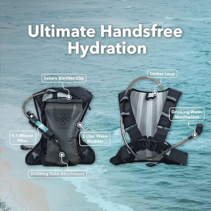 PURIBAG プリバッグ Adventure Pack 携帯浄水バックパックシステム 2L｜Microフィルター付属