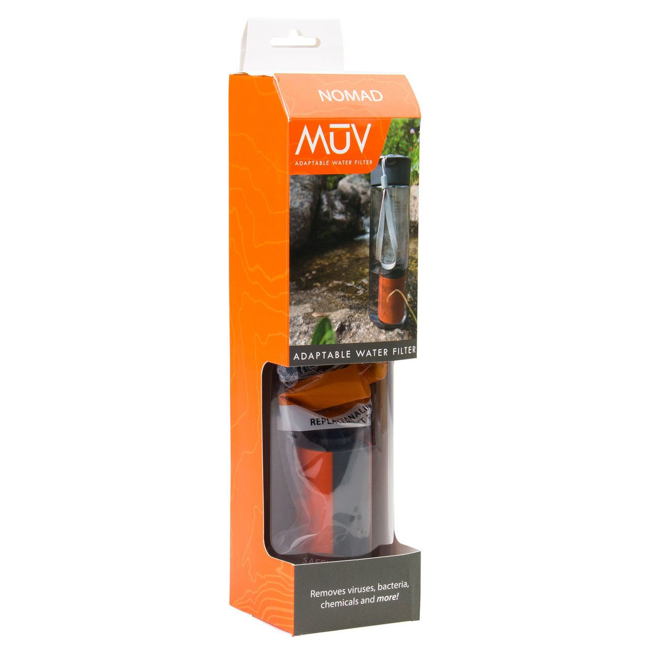 レノボウォーター ノマド ウォーターフィルター ボトル 浄水ボトル HYDROBLU Renovo Water MUV Nomad Water Filter REN-M-07
