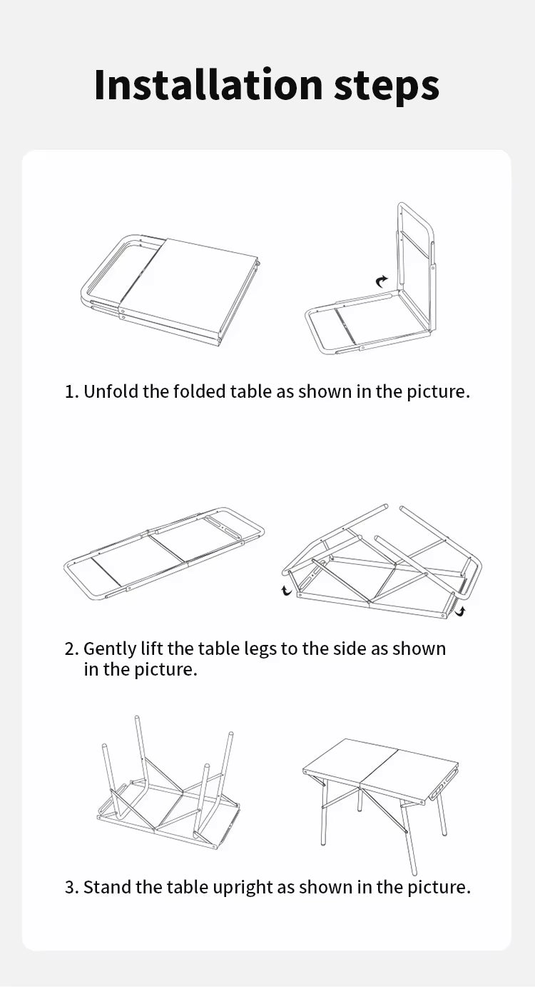 SHINETRIP ステンレス 耐熱 折りたたみキャンプテーブル（収納バッグ付）A451-T00