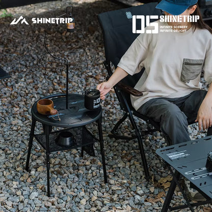 山趣（やましゅみ） SHINETRIP シャイントリップ #05 Series Tactical Lifting Dual-use Round Table デュアルユース ラウンドテーブル（A553-D00 / A553-H00）