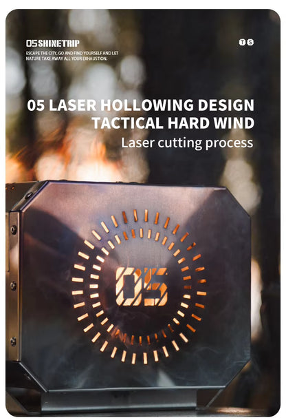 山趣（ShineTrip） 05シリーズ ステンレス 折りたたみキャンプテーブル＆卓上ストーブ 2点セット