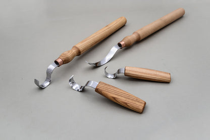 Beaver Craft Hook Knives Set of 4 Tools