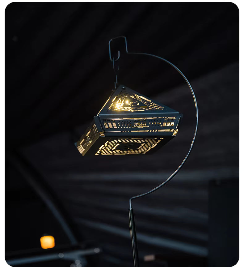 山趣（ShineTrip） ST-05シリーズ ピラミッドランプシェード（ブラック）