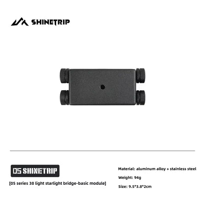 山趣（ShineTrip） ST-05シリーズ 38灯 スターライトブリッジ（S／M／L・ベーシックモジュール・延長アルミロッド） ブラック