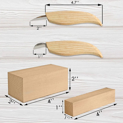 Beaver Craft Whitling Wood Knife Kit Beaver Craft S16 Figure Carving Set