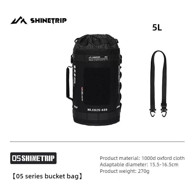 山趣（ShineTrip） #05シリーズ タクティカル アイスバケットバッグ＆バケットバッグ（5L／12.9L）