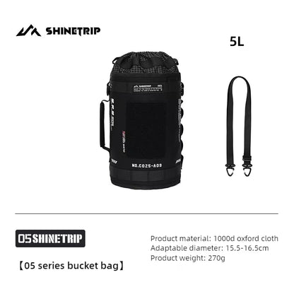 山趣（ShineTrip） #05シリーズ タクティカル アイスバケットバッグ＆バケットバッグ（5L／12.9L）