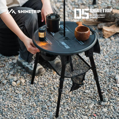 山趣（やましゅみ） SHINETRIP シャイントリップ #05 Series Tactical Lifting Dual-use Round Table デュアルユース ラウンドテーブル（A553-D00 / A553-H00）