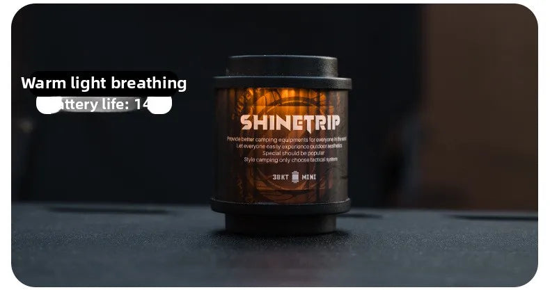 山趣（ShineTrip） ST-05シリーズ 回転式 19グリマー LEDランタン（Black／Transparent／Green／Sand）