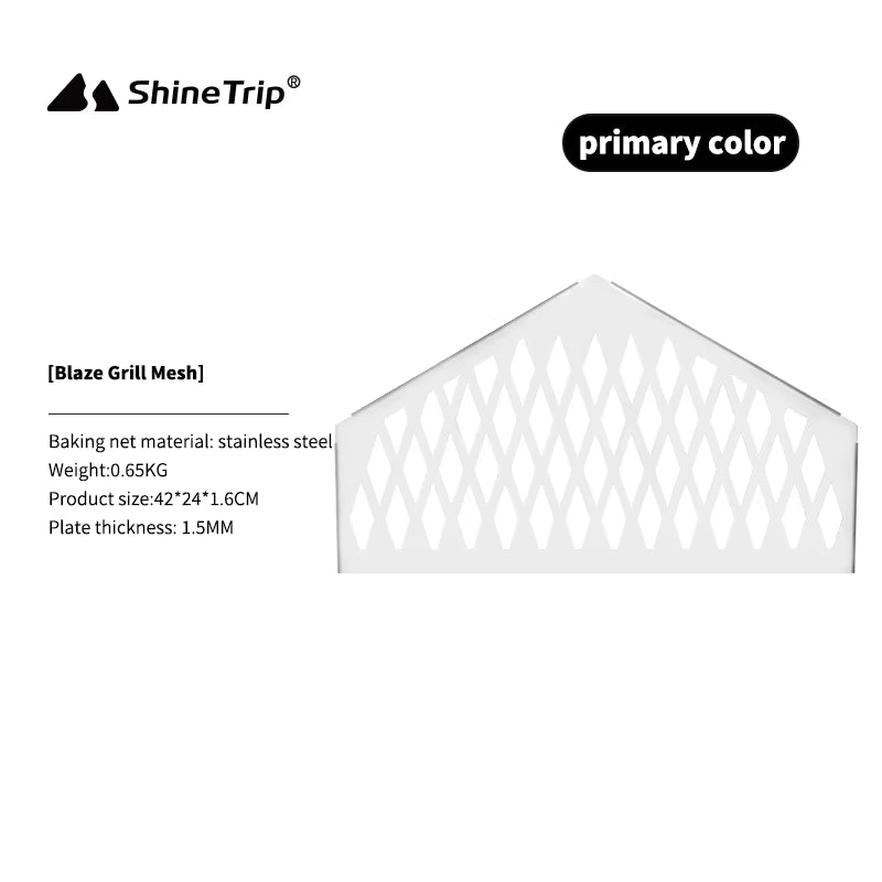山趣（ShineTrip） 焚き火テーブル4点セット（本体＋ステンレスグリル＋火ばさみ55cm＋耐熱クロスM） ブラック