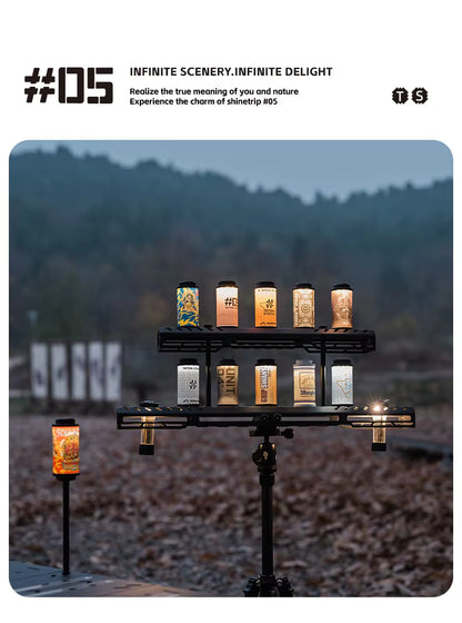 山趣（ShineTrip） ST-05シリーズ 38灯 スターライトブリッジ（S／M／L・ベーシックモジュール・延長アルミロッド） ブラック