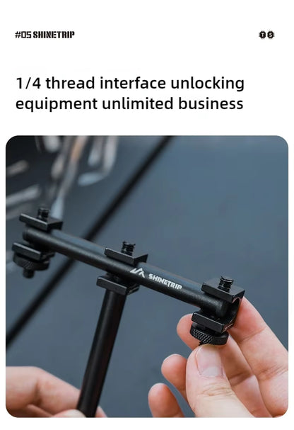 山趣（ShineTrip） ST-05シリーズ Horn Peak キャンドルホルダー（単品／3点ベース ライトアレイ）A542 ブラック