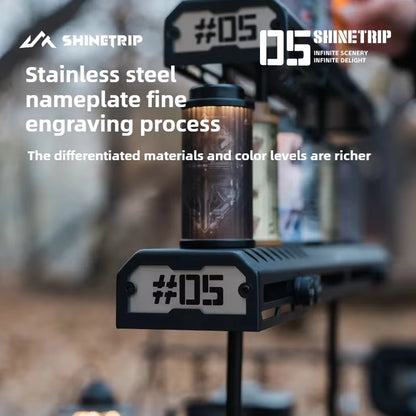 山趣（ShineTrip） ST-05シリーズ 38灯 スターライトブリッジ（S／M／L・ベーシックモジュール・延長アルミロッド） ブラック