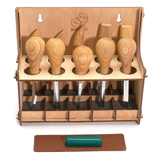 Beaver Craft S52 Wood Carving Set + accessories