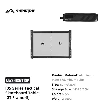 山趣（やましゅみ） SHINETRIP シャイントリップ #05 Series Tactical Skateboard Table System タクティカル スケートボードテーブル システム（A503-H00 / A503-H01 / A503-H02 / A503-H03 / A503-H11 / A503-K0S / A503-K0M / A503-K0L）