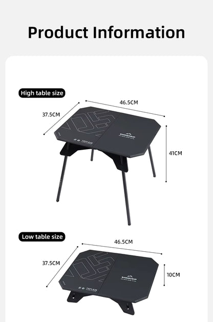 山趣（やましゅみ） SHINETRIP シャイントリップ #05 Series Ultralight Dual Purpose Folding Table 超軽量 デュアルパーパス フォールディングテーブル（A512-H00 / A512-D00）