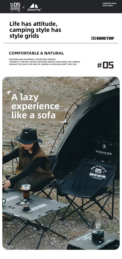山趣（やましゅみ） SHINETRIP シャイントリップ #05 Series Moon Chair ムーンチェア フォールディングチェア（A467-H00 / A467-T00）