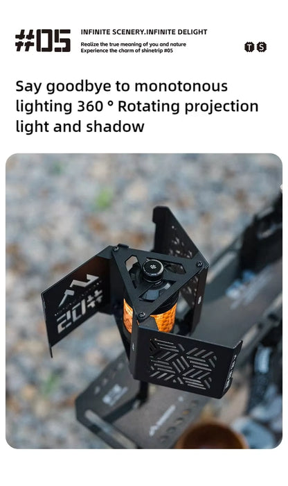 山趣（ShineTrip） ST-05シリーズ Shadow ランプシェード（A556-H00 / Black）