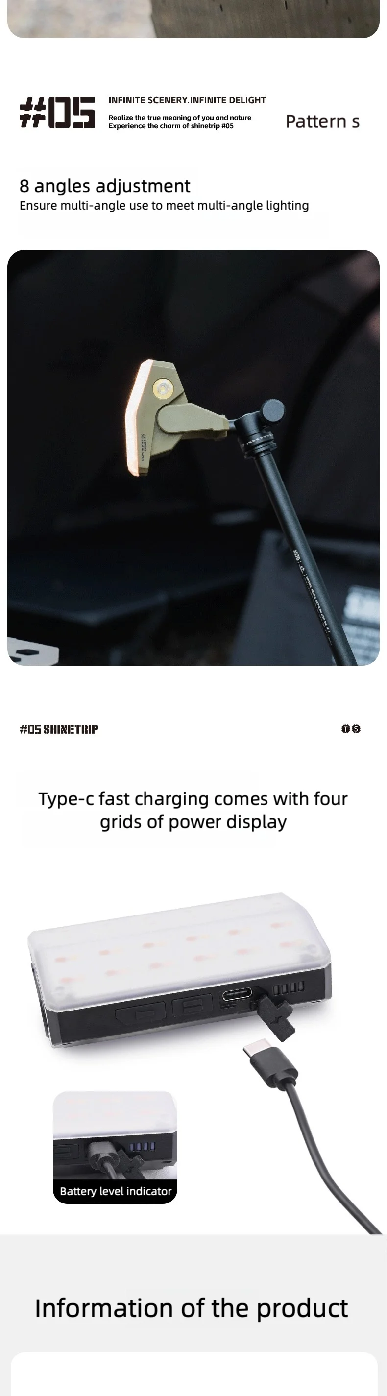 山趣（ShineTrip） ST-05シリーズ カード型キャンピングライト（4カラー）