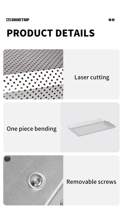 山趣（ShineTrip） 05シリーズ ステンレス 折りたたみキャンプテーブル＆卓上ストーブ 2点セット