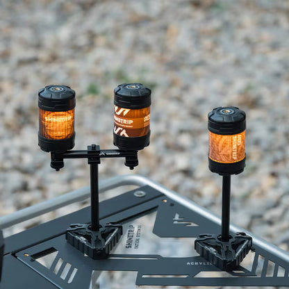 山趣（ShineTrip） ST-05シリーズ Horn Peak キャンドルホルダー（単品／3点ベース ライトアレイ）A542 ブラック