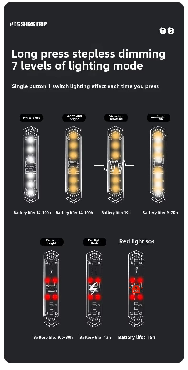 山趣（ShineTrip） ST-05シリーズ 風ロープ警告ライト（ウィンドロープ・ワーニングライト）