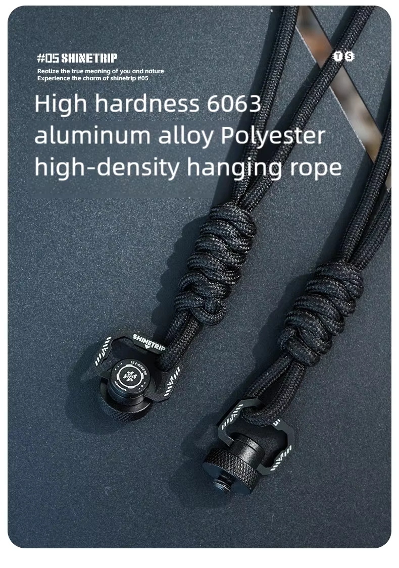 山趣（ShineTrip） ST-05 タクティカルシステム 19灯用ランヤード（ロング／ショート）＆ST-6 1/4回転リングスクリュー